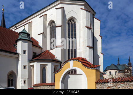 Church of the Exaltation of the Holy Cross in Litomysl Czech Republic Stock Photo