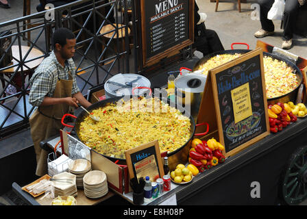 selling food in Covent Garden London UK Stock Photo