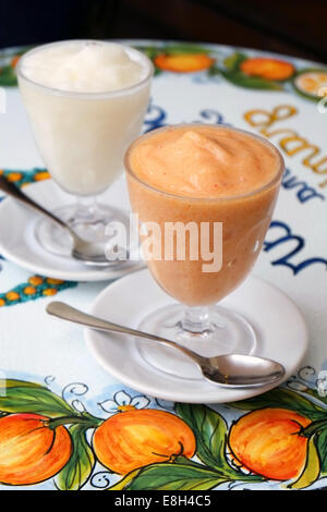 SICILIAN GRANITA Stock Photo