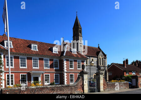 Sarum College buildings, Cathedral Close, 13th Century Salisbury Cathedral, Salisbury City, Wiltshire County, England, UK Stock Photo