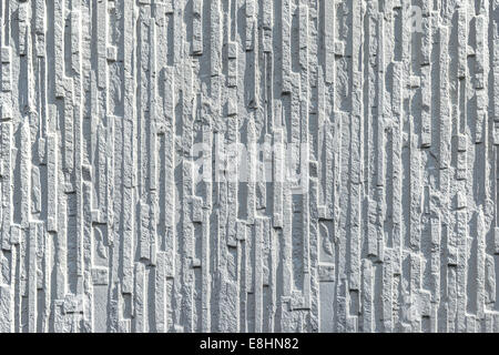 White wall with strong relief Stock Photo