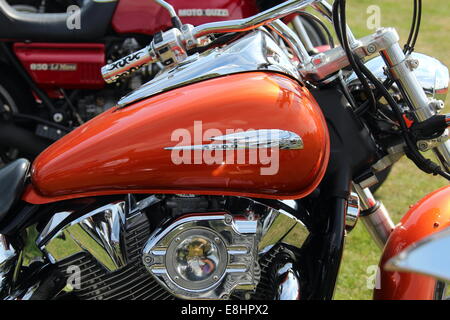 petrol tank of an Indian motorcycle Stock Photo