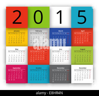 calendar 2015 Stock Photo