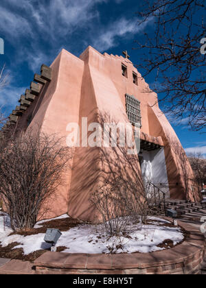 First Presbyterian Church, downtown Santa Fe, New Mexico. Stock Photo