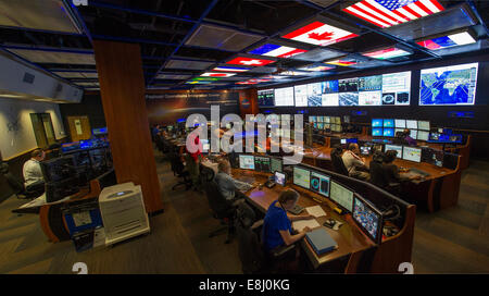 On June 19, NASA unveiled the upgraded Payload Operations Integration Center (POIC) at Marshall Space Flight Center, Huntsville, Alabama. The center manages International Space Station operations, microgravity experiments, mission planning, and payload coordination for research and technology activities. Stock Photo