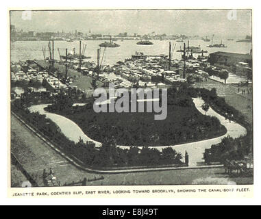 Cityscape of New York, the East River between Manhattan and Cityscape of New York, the East River between Manhattan and