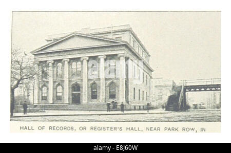 (King1893NYC) pg258 HALL OF RECORDS, OR REGISTER'S HALL, NEAR PARK ROW, IN CITY-HALL PARK Stock Photo