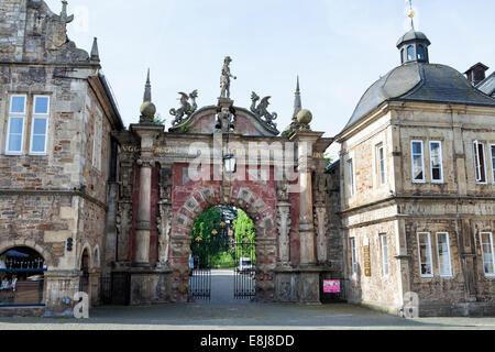 Entrance portal to Schloss Bueckeburg Palace, Bueckeburg, Lower Saxony, Germany, Europe, Eingangsportal zum Schloss Bückeburg, B Stock Photo