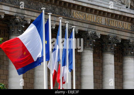 Palais Bourbon, French National Assembly, French Government. Stock Photo