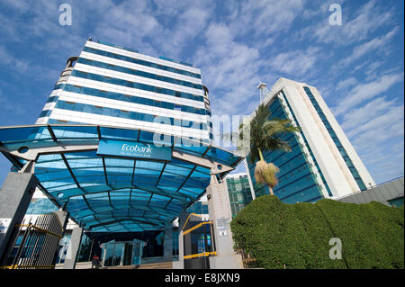 RWANDA, KIGALI: Rwanda's capital city has some really modern parts existing alongside rural areas. Stock Photo