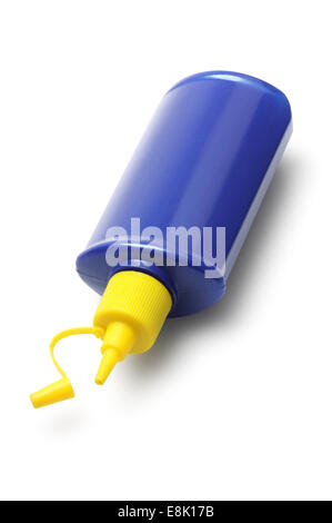 Empty Plastic Container Lying On White Background Stock Photo