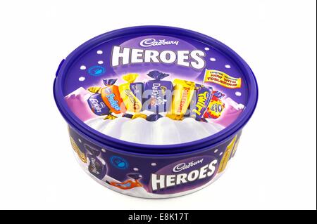 Cadbury Heroes Chocolate Tub Stock Photo - Alamy