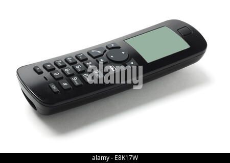 Cordless Phone Handset On White Background Stock Photo