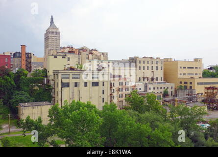 Industrial buildings in Rochester, New York Stock Photo