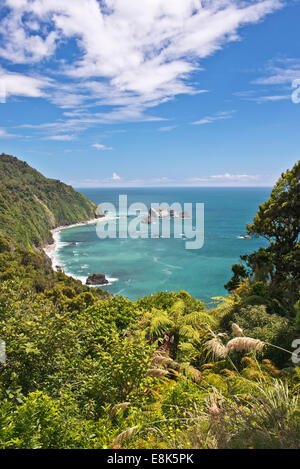 New Zealand, South Island, near Haast, Knight's Point (Large format sizes available) Stock Photo