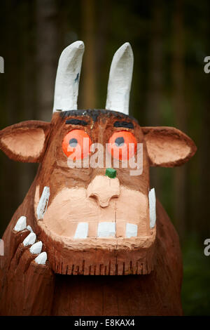 The start caricature The Gruffalo from the children's book by writer and playwright Julia Donaldson and illustrated by Axel Sche Stock Photo