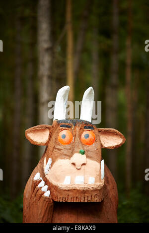 The start caricature The Gruffalo from the children's book by writer and playwright Julia Donaldson and illustrated by Axel Sche Stock Photo