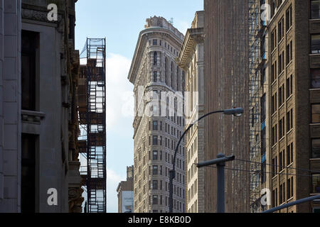 New York city NYC The Flatiron Building, originally the Fuller Building Stock Photo