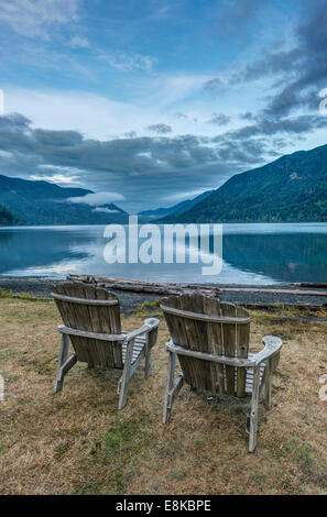 USA, Washington, Olympic National Park, Crescent Lake (Large format sizes available) Stock Photo