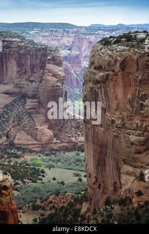 Canyon De Chelly, Navajos farm land  in Arizona, USA Stock Photo