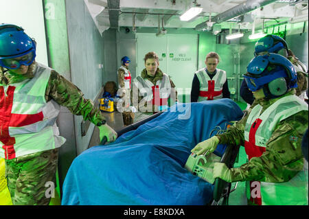 Royal Navy Medical Staff at work onboard RFA Argus, the Royal Navy's ...