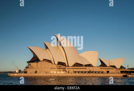 Sydney Opera House bathed in late afternoon sunlight Stock Photo