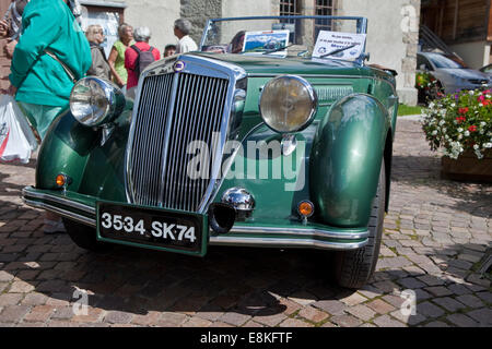 Classic Car Show at Praz-sur-Arly (Alps,France) Stock Photo