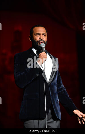 Mike Epps performs during the After Dark Tour at Fillmore Miami Beach at Jackie Gleason Theater  Featuring: Mike Epps Where: Miami Beach, Florida, United States When: 06 Apr 2014 Stock Photo