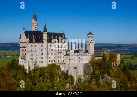 FUSSEN, GERMANY - October 09:  Schloss Neuschwanstein, a castle in Fussen Germany, on the 09 October 2014 Stock Photo