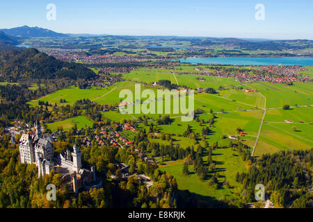 FUSSEN, GERMANY - October 09:  Schloss Neuschwanstein, a castle in Fussen Germany, on the 09 October 2014 (Photo by Mitchell Gun Stock Photo