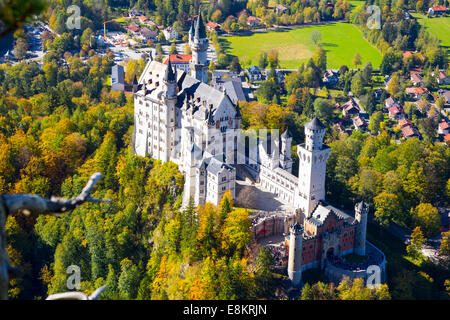 FUSSEN, GERMANY - October 09:  Schloss Neuschwanstein, a castle in Fussen Germany, on the 09 October 2014 (Photo by Mitchell Gun Stock Photo