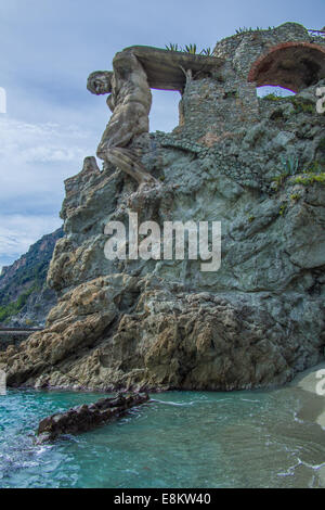 Monterosso al Mare, Giant Statue, Cinque Terre, Liguria, Italy Stock ...