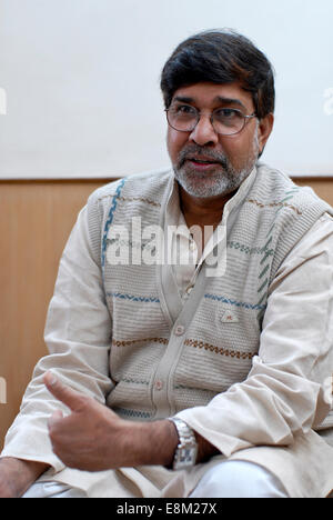 INDIA Rajasthan, Bal ashram for rescued child labourer, human rights activist Kailash Satyarthi, founder and director of NGO BBA / SACCS which fight for child rights and against child labour, he was awarded 2014 with the Peace Nobel prize , images taken November, 2006 Stock Photo