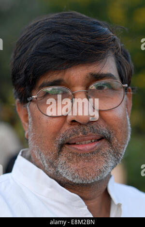 INDIA Rajasthan, Bal ashram for rescued child labourer, human rights activist Kailash Satyarthi, founder and director of NGO BBA / SACCS which fight for child rights and against child labour, he was awarded 2014 with the Peace Nobel prize , images taken November, 2006 Stock Photo