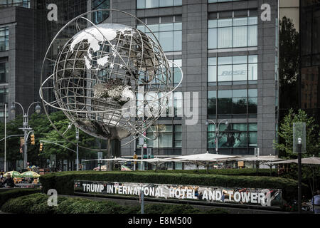 The Globe in front of  Trump International Tower & Hotel, New York City - USA Stock Photo
