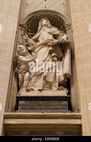 St. Teresa Jesus St. Peter's Basilica Vatican City State Stock Photo
