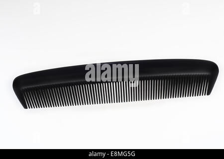 Black plastic comb Stock Photo