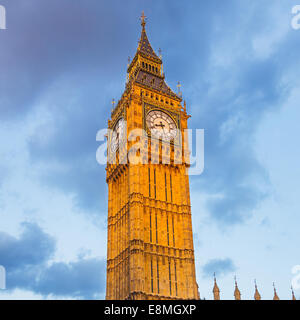 Big Ben tower at sunset Stock Photo