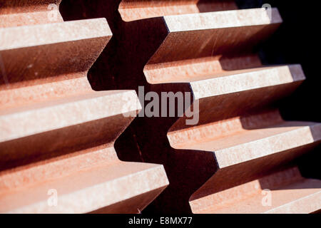 Close-up of old gear wheels Stock Photo