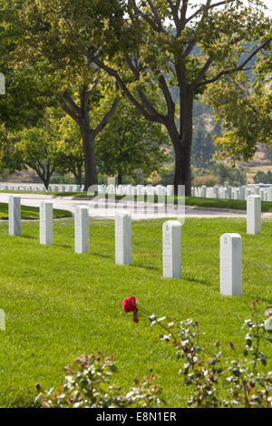 Black Hills National Cemetery, Sturgis, South Dakota, USA Stock Photo