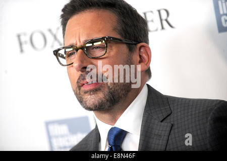 Steve Carell attends the 'Foxcatcher' premiere during the 52nd New York Film Festival at Alice Tully Hall on October 10, 2014 in New York City Stock Photo