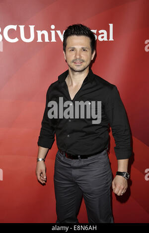 Celebrities pose at 2014 NBCUniversal Summer Press Day at The Langham, Hunington Hotel and Spa in Pasedena.  Featuring: Freddy Rodriguez Where: Los Angeles, California, United States When: 08 Apr 2014 Stock Photo