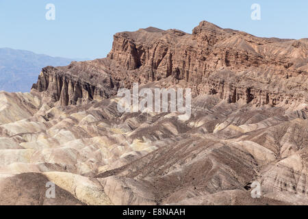 Badlands from the Zabriskie Poins, Death Valley National Park, California, USA Stock Photo