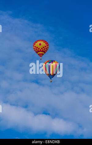 Hot air balloons at the 2014 National Balloon Classic in Indianola, Iowa, USA, america. Stock Photo