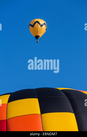 Hot air balloons at the 2014 National Balloon Classic in Indianola, Iowa, USA, america. Stock Photo