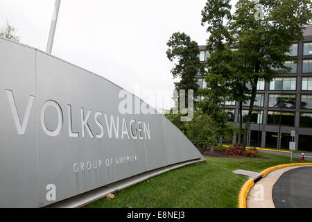 The headquarters of the Volkswagen Group Of America in Reston, Virginia on October 11, 2014. Stock Photo