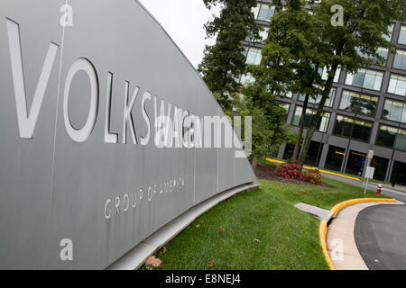 The headquarters of the Volkswagen Group Of America in Reston, Virginia on October 11, 2014. Stock Photo