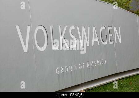 The headquarters of the Volkswagen Group Of America in Reston, Virginia on October 11, 2014. Stock Photo