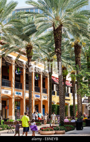 West Palm Beach Florida,The Square formerly CityPlace,City Place,shopping shopper shoppers shop shops market markets marketplace buying selling,retail Stock Photo