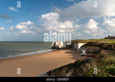 View of cliffs and beach in Botany Bay, Broadstairs, Kent Stock Photo ...